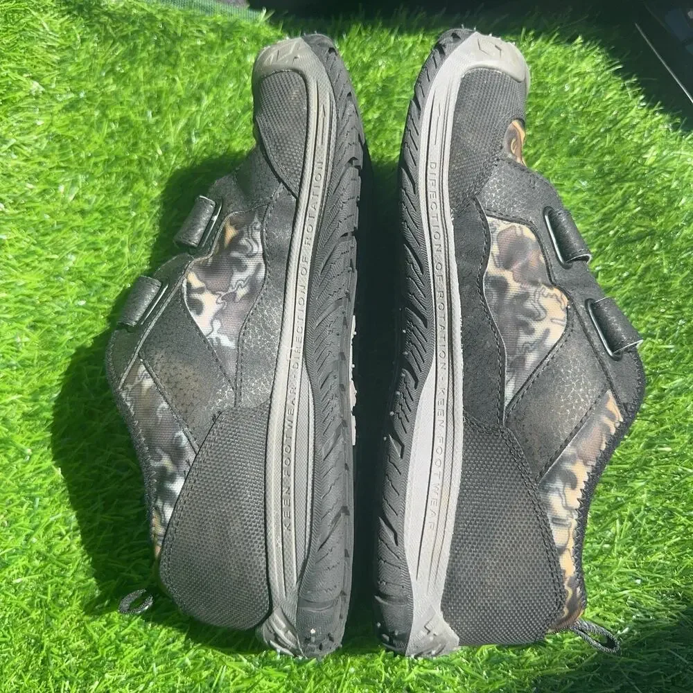 KEEN Speed Hound Youth 6 Black Camo Hook Loop Hiking Trail Shoes 1026194